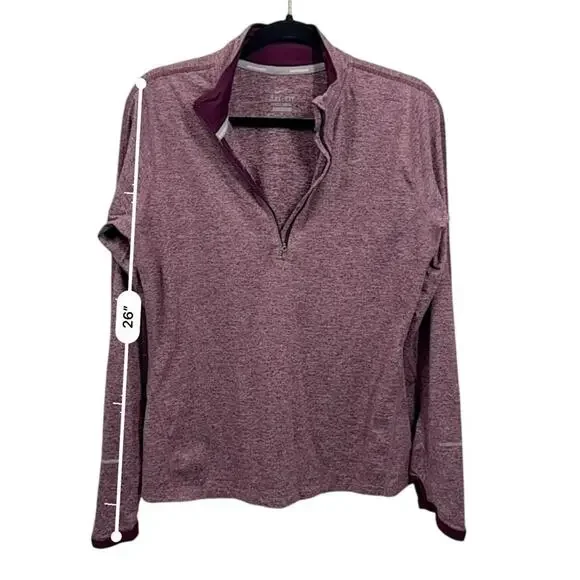 Just in 💫| Nike Red Zip Up Thumb Hole Sweatshirt sz M - Picture 11 of 11